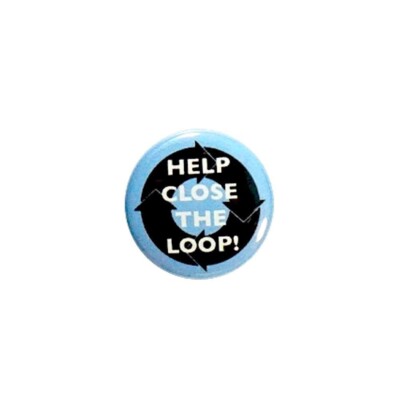 Recycling Fridge Refrigerator Magnet Close The Loop Recycle Magnet 1  M24-19