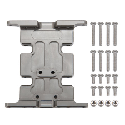 1/2 For 1:10 RC Axial SCX10 Crawler Car CNC Metal Transmission Center Skid Plate