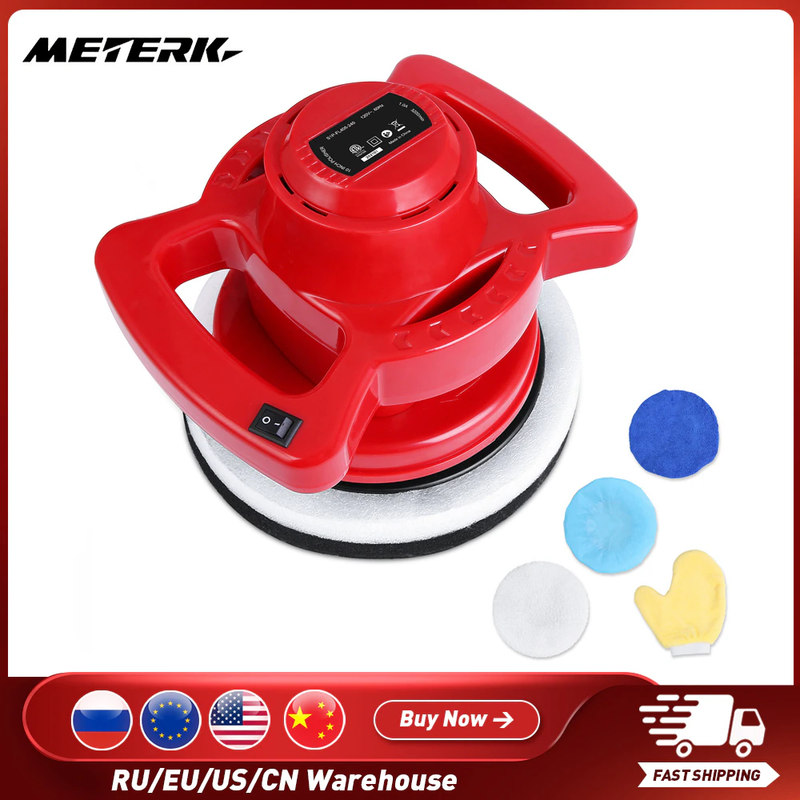 10-Inch Random Orbital Car Polisher 3200RPM Two-Handle Buffer Waxer with Polishi