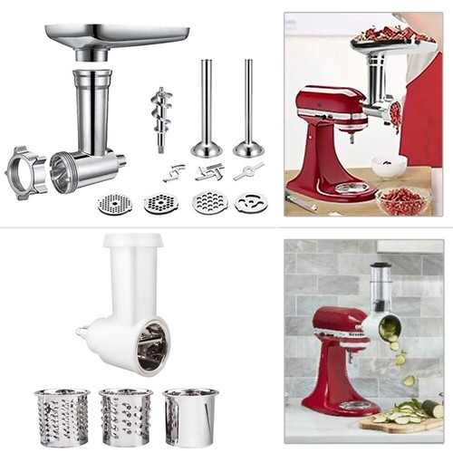 Prep Slicer Shredder & Meat Grinder Attachment For KitchenAid Stand Mixer KSMVSA eBay