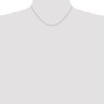 Pre-owned Superdealsforeverything Real 14kt White Gold .8mm Round D/c Wheat Chain; 16 Inch