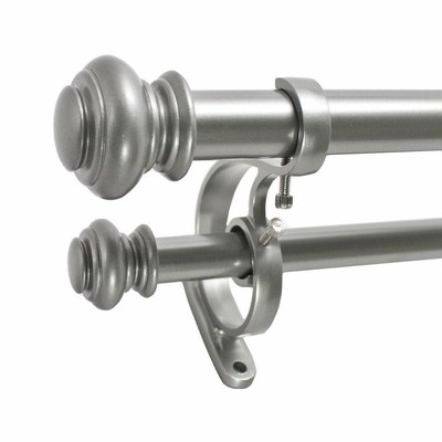 Bcl Drapery Hardware Tudor Urn Double Curtain Rod In Antique Gold