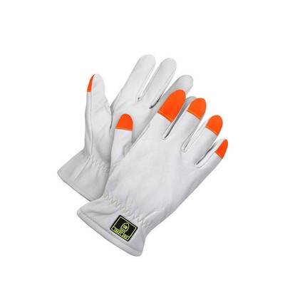 BDG 20-1-1891-X2L Leather Gloves,Goatskin Palm 61JX85