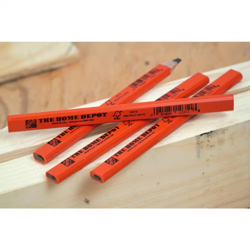 Over-Sized FCS 100% Carpenter Pencils Bulk (72-Pack, Boxed)