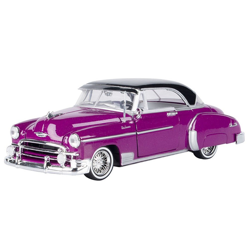 モーターマックス　1950 シボレー・ベルエア・ローライダー (パープル) Amazon.com: 1950 Chevy Bel Air Lowrider Purple Metallic with