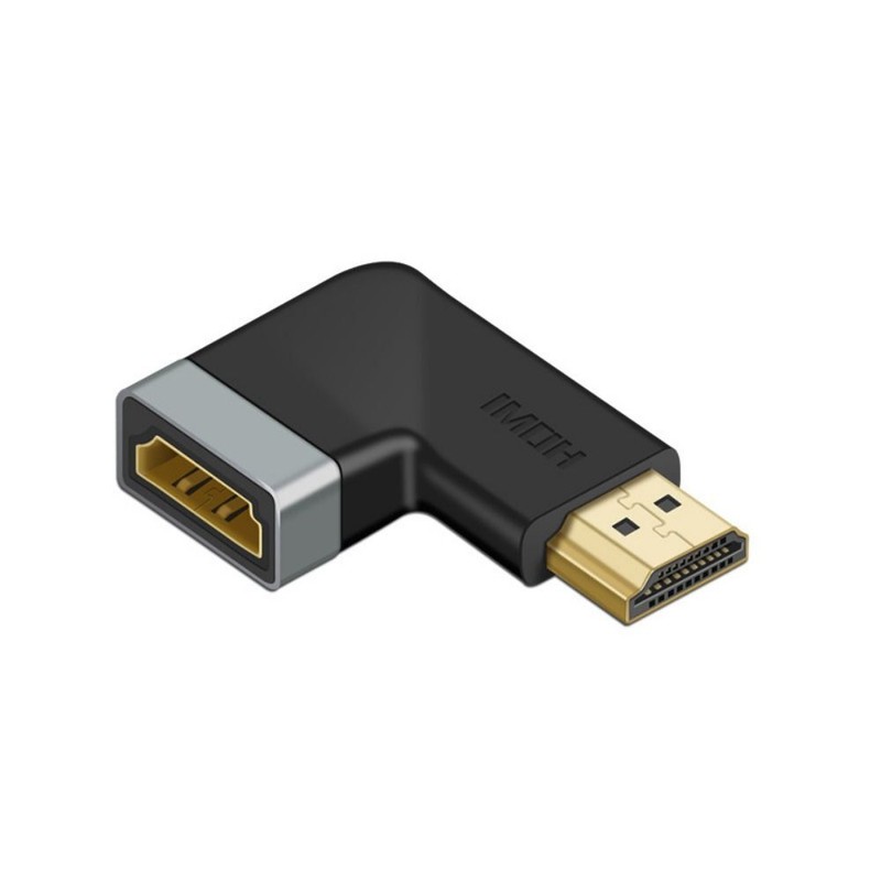 Cable Extension Right Angle Adapter HDMI-compatible Extender Converter 4K 60Hz