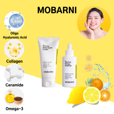 MOBARNI Vita Full Essence Water, Energy Ampoule, Hydro Cream 3 options K-Beauty