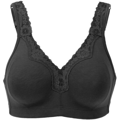 Women's Minimizer Wireless Cotton Plus Size Full Coverage Unlined Support Bra