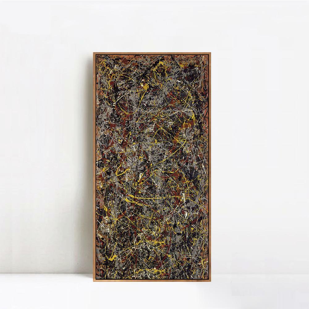 Framed Artwork Number 5 1948 by Jackson Pollock Abstract