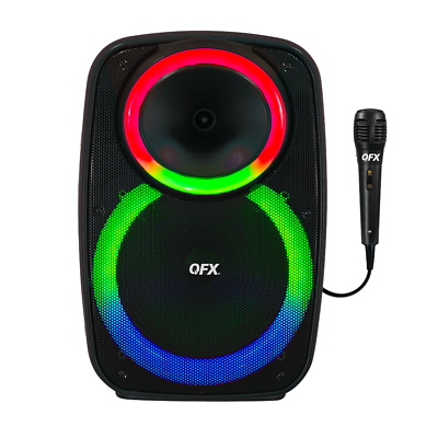 QFX PBX 157 15 Bluetooth Rechargeable Party Speaker TWS USB SD