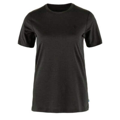 Fjallraven Womens Abisko Day Hike SS T-Shirt Black
