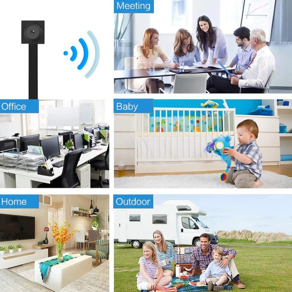 1080P 4K Nanny Camera HD Wireless WiFi Hidden Mini Micro Pinhole DIY Cam DVR - Image 12