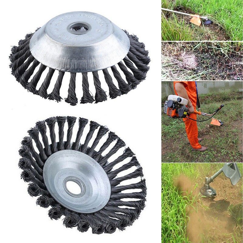 Weed Brush Steel Wire Wheel Indestructible Trimmer Grass Trimmer Head 6