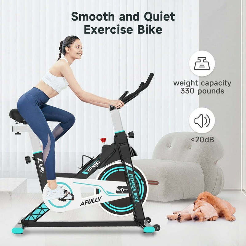 Indoor Cycling Exercise Bikes Stationary Fitness Cycle Upright Cycling Belt Driv