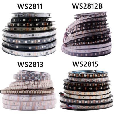 WS2811 WS2812B WS2813 WS2815 5050 RGB LED Streifen Licht adressierbar DC 5V/12V