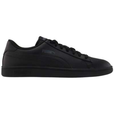 

Мужские черные кроссовки Puma Smash V2 Leather Lace Up Повседневная обувь 365215-06, Черный, Puma Smash V2 Leather Lace Up
