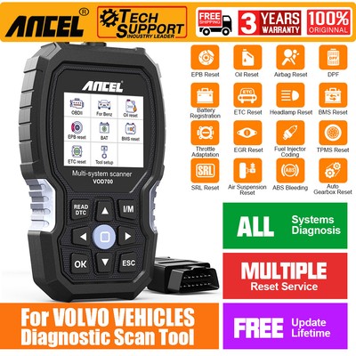 Ancel VOD700 OBD2 Scanner Diagnostic Tool All System Fit For VOLVO Code Reader