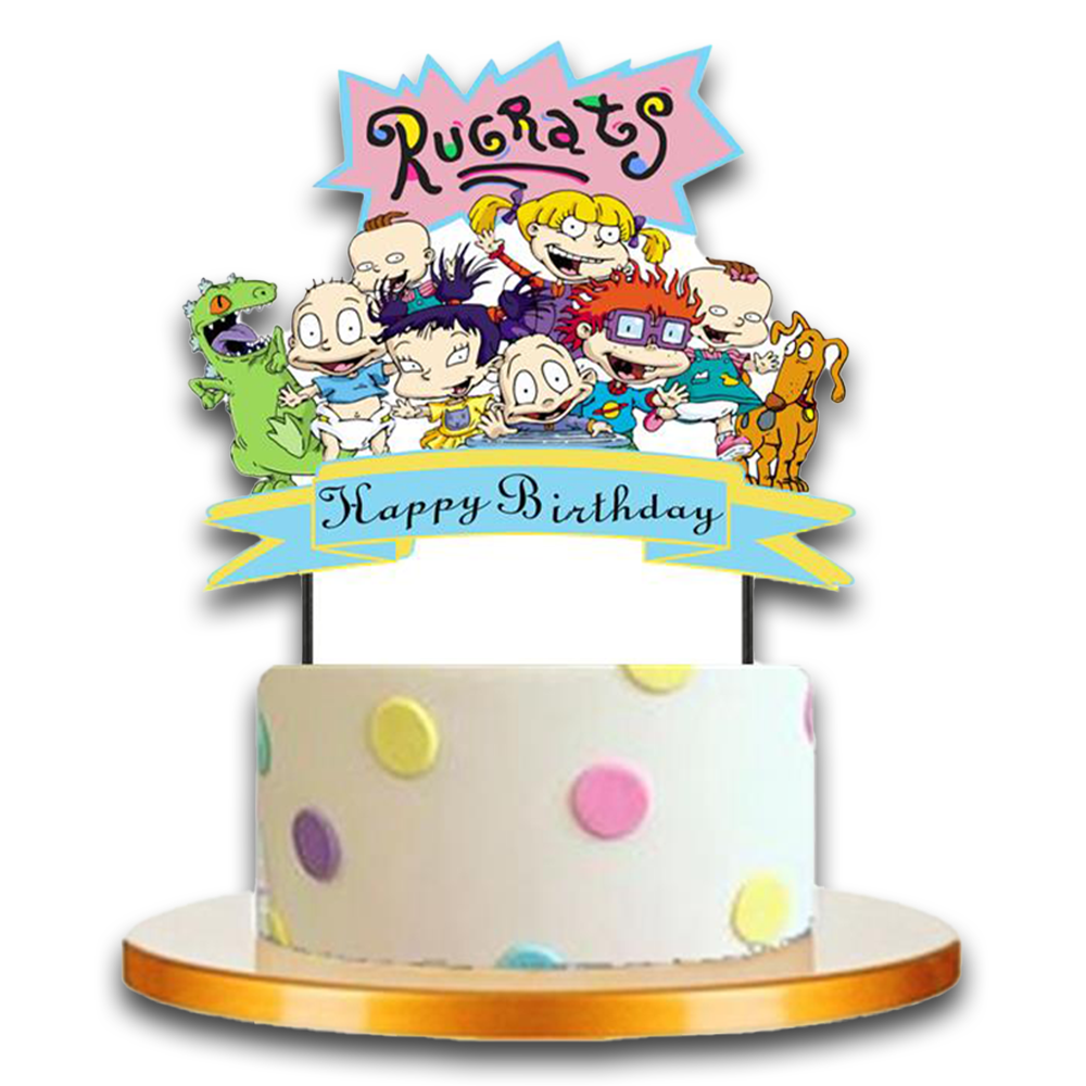 RUGRATS CUPS PLATE BANNER PARTY TABLE COVER SUPPLIES BALLOON CUPCAKE TOPPER CAKE