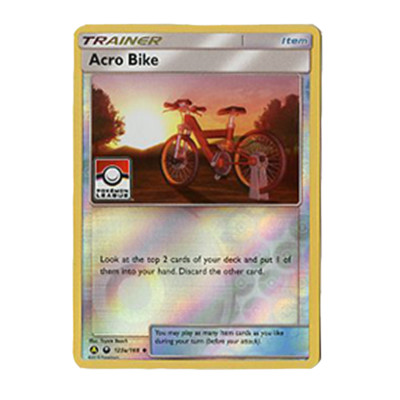 Pokemon league acro bike trainer 123a/168 reverse holo
