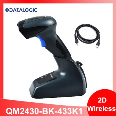 Datalogic Quickscan QM2430-BK-433K1 Wireless Barcode Scanner 2D Imager with Base