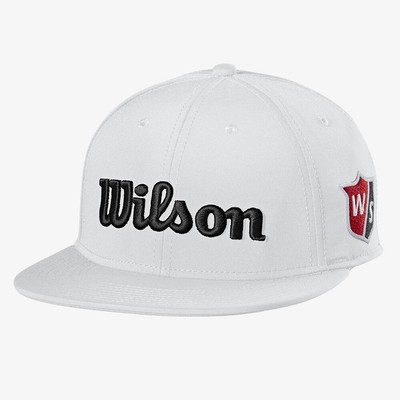 NEW Wilson Golf Tour Flat Brim Adjustable Hat Cap - Choose Color!