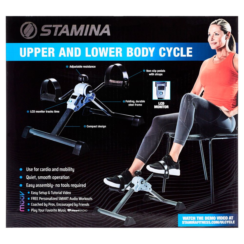 Stamina Folding Upper & Lower Body Mini Cycle with Monitor