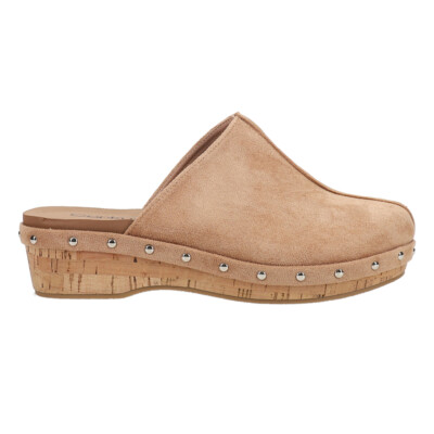 Женские сабо Mule с шипами Corkys Newbie бежевого цвета 10-0083-CAML
