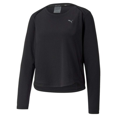 

Puma Studio Waffle Crew Neck Training Толстовка женская черная 52225901, Черный