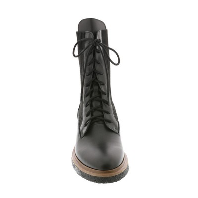 Pre-owned All Black Sock Camper Women's Boot - Black