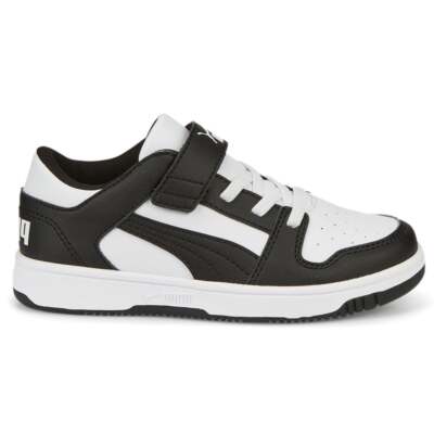 Puma Rebound Layup Lo Lace Up Youth Boys Белые кроссовки Повседневная обувь 37049216