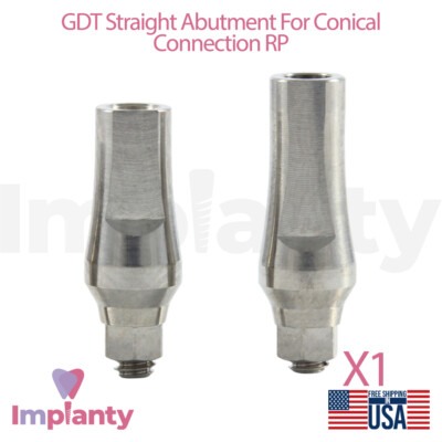 Straight Prosthetic RP Titanium Ø4.0mm Dental Conical Similar Nobel Active