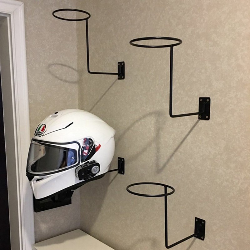 Wall Mount Helmet Stand Display Motorcycle Helmet Wall Mount Hook Display Rack