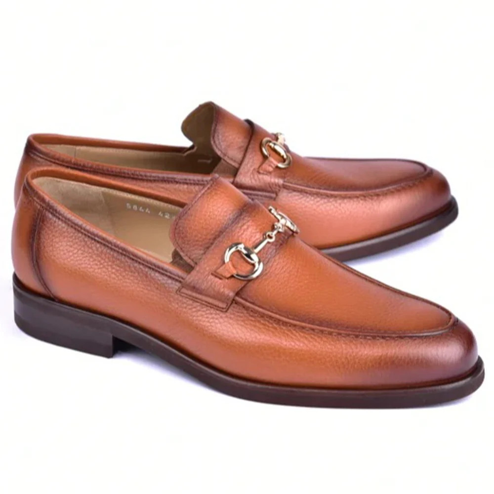 Corrente 5844 Deerskin Loafers Tan