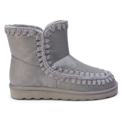 BEACH by Matisse Tahoe Embroidered Pull On  Womens Grey Casual Boots TAHOE-084