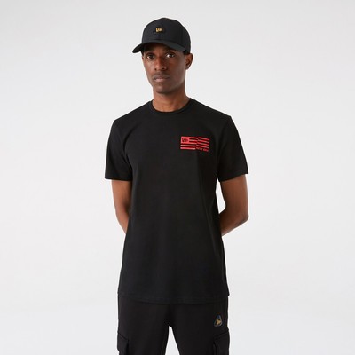 

Футболка New Era Graphic SS Lifestyle Мужская черная красная спортивная повседневная футболка, Черный, New Era Graphic SS Lifestyle T-Shirt