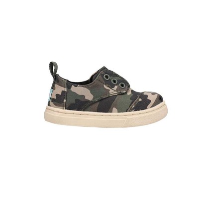 

TOMS Cordones Cupsole Камуфляжные слипоны для маленьких мальчиков, зеленые кроссовки, повседневная обувь 100, Зеленый, TOMS Cordones Cupsole Camo Slip On Toddler