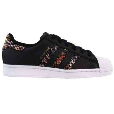 

Adidas Superstar Snake Lace Up Womens Black, Multi Sneakers Повседневная обувь FW3693, adidas Superstar Snake Lace Up