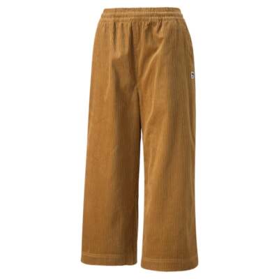

Puma Downtown Corduroy Pants Женские коричневые повседневные спортивные штаны 53574874, Коричневый, Puma Downtown Corduroy Pants