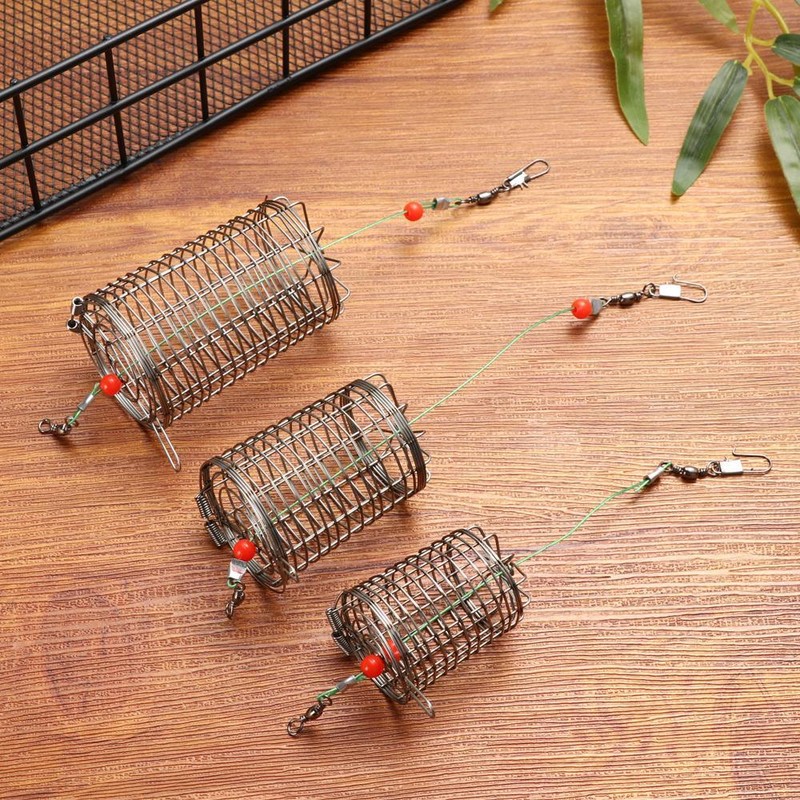 Holder Fishing Lure Trap Fishing Bait Cage Food Feeding Aquarium Bait Feeder