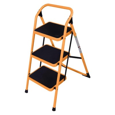 Portable 3 Step Ladder Folding Non Slip Safety Tread Industr