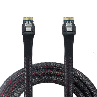 CY PCI-E Slimline SAS 4.0 SFF-8654 4i 38pin Host to SFF-8654 Slim SAS Cable 0.5M