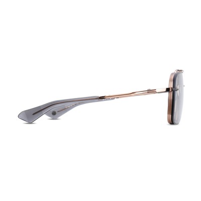 Pre-owned Dita Mach-six Dt Dts121 62-02 Rose Gold/black Rhodium Metal Sunglasses Grey Lens In Gray