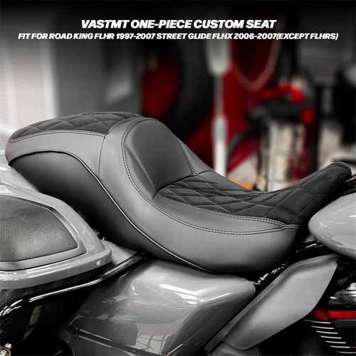 Rider Silica gel 1-Piece Full Set Front Rear Seat For Harley Road King 1997-2007