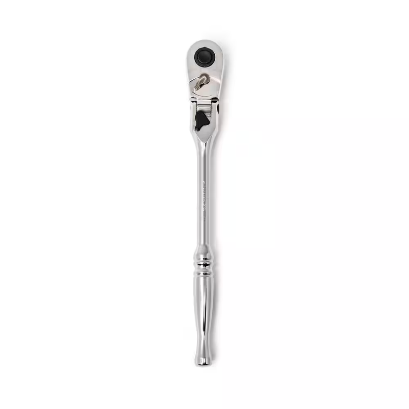 Husky 3/8 In. Drive 100-Position Chrome Locking Flex-Head Ratchet