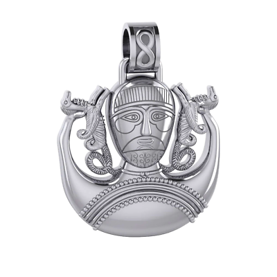 Horned God Cernunnos 925 Sterling Silver Pendant Peter Stone