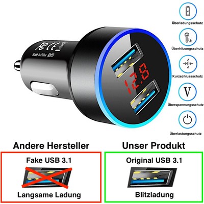 ladekabel iphone auto zigarettenanzünder