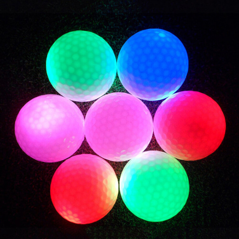 6X Sports LED Golf Balls Glow Dark Night Fluorescent Light Up Luminous