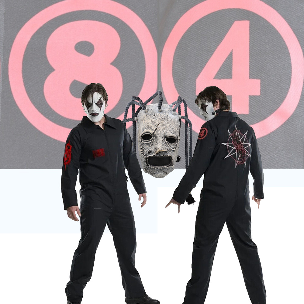 トップス Slipknot MEMBER MONOCOROME HANES XL Vintage Mens Hanes Slipknot All over Print Double Sid… - Gem