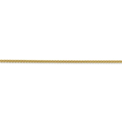 Pre-owned Superdealsforeverything Real 14kt Yellow Gold 18 Inch 1.55mm Semi-solid Wheat With Lobster Clasp Chain