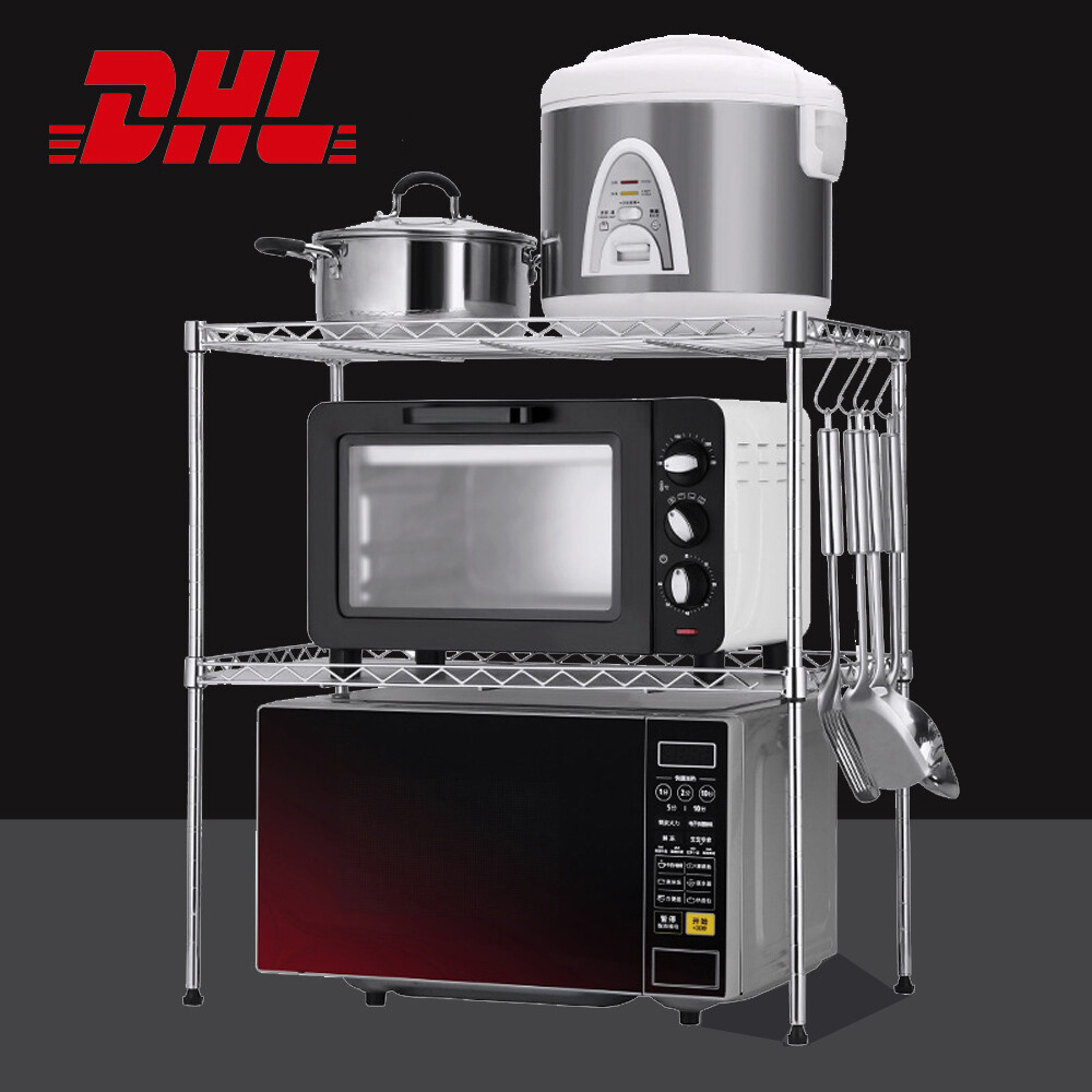 Küchenregal Mikrowellenhalter Metallregal 2 Ablage schrank Gewürzregal